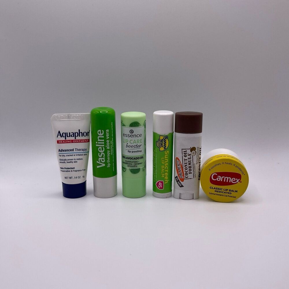 Variety Designer Hydrating Soothing Therapy Lip Balms 6 PCS. Set